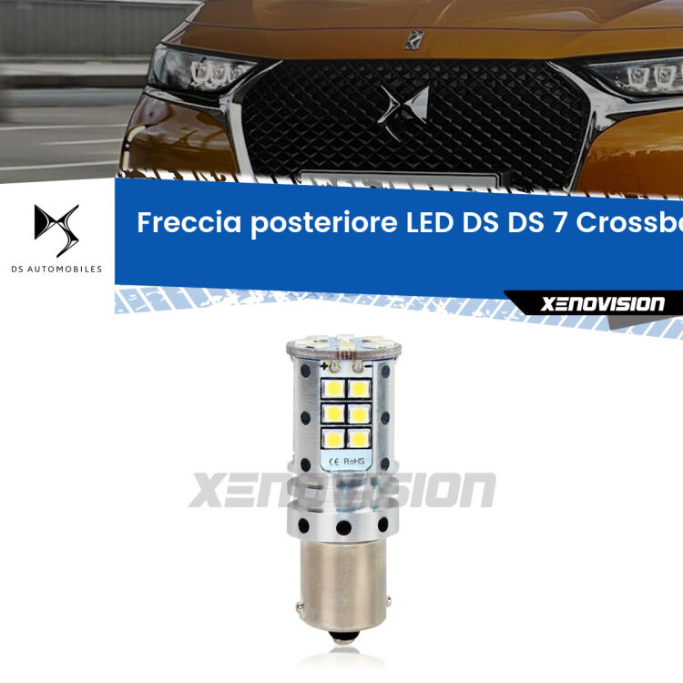 <strong>LED </strong><strong>P21W</strong><strong> p</strong><strong><strong>e</strong>r freccia posteriore DS DS 7 Crossback</strong>. 8x volte più luce, No Hyperflash, dimensioni compatte. Qualità Massima.