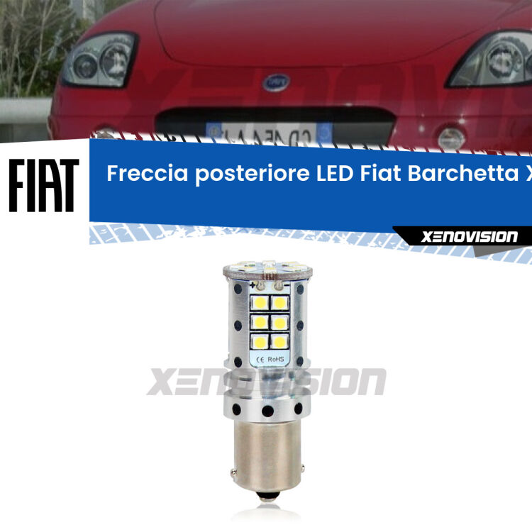 <strong>LED </strong><strong>P21W</strong><strong> p</strong><strong><strong>e</strong>r freccia posteriore Fiat Barchetta</strong>. 8x volte più luce, No Hyperflash, dimensioni compatte. Qualità Massima.