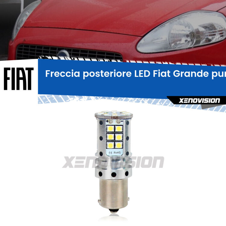 <strong>LED </strong><strong>P21W</strong><strong> p</strong><strong><strong>e</strong>r freccia posteriore Fiat Grande punto</strong>. 8x volte più luce, No Hyperflash, dimensioni compatte. Qualità Massima.