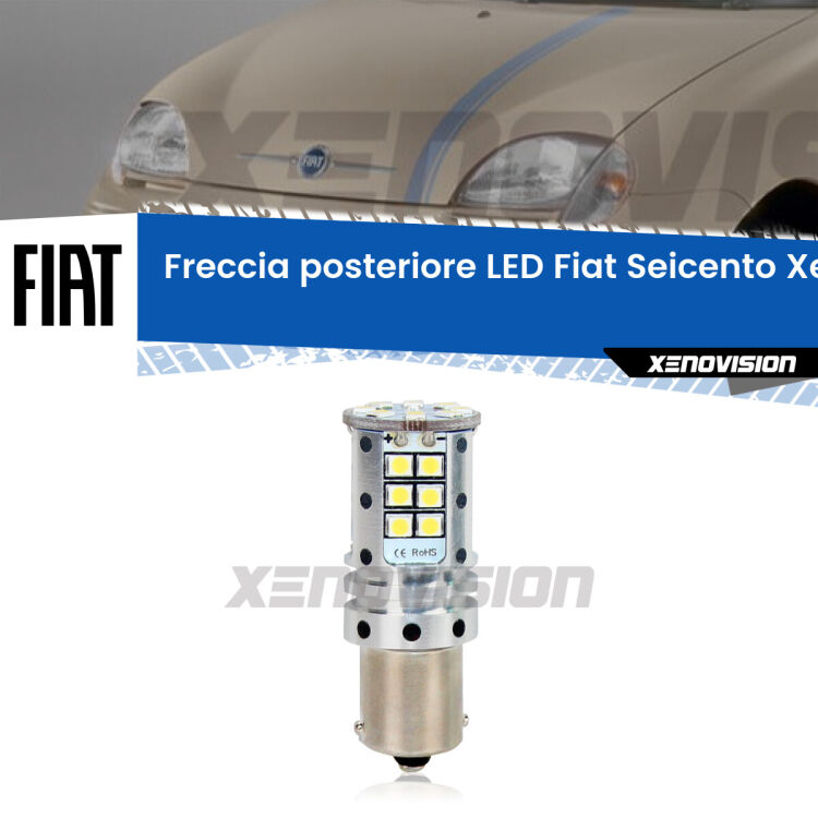 <strong>LED </strong><strong>P21W</strong><strong> p</strong><strong><strong>e</strong>r freccia posteriore Fiat Seicento</strong>. 8x volte più luce, No Hyperflash, dimensioni compatte. Qualità Massima.