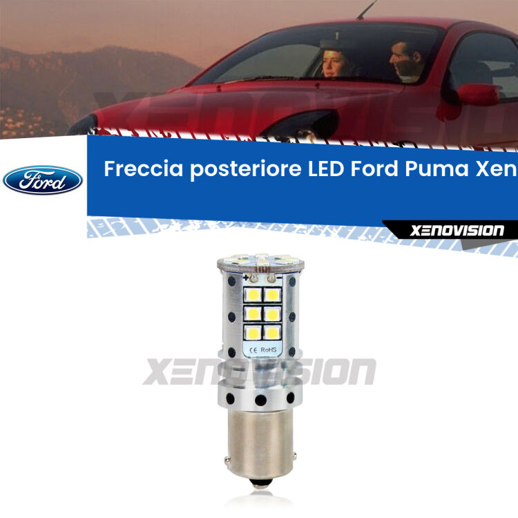 <strong>LED </strong><strong>P21W</strong><strong> p</strong><strong><strong>e</strong>r freccia posteriore Ford Puma</strong>. 8x volte più luce, No Hyperflash, dimensioni compatte. Qualità Massima.