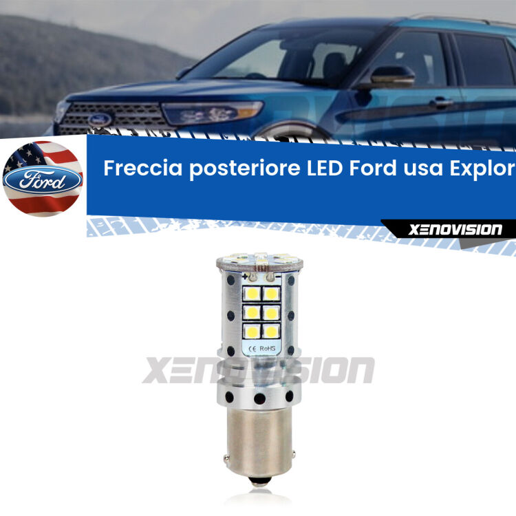 <strong>LED </strong><strong>P21W</strong><strong> p</strong><strong><strong>e</strong>r freccia posteriore Ford usa Explorer</strong>. 8x volte più luce, No Hyperflash, dimensioni compatte. Qualità Massima.