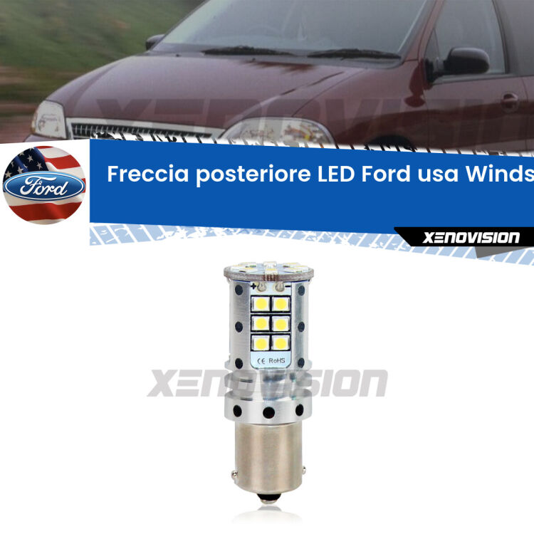 <strong>LED </strong><strong>P21W</strong><strong> p</strong><strong><strong>e</strong>r freccia posteriore Ford usa Windstar</strong>. 8x volte più luce, No Hyperflash, dimensioni compatte. Qualità Massima.