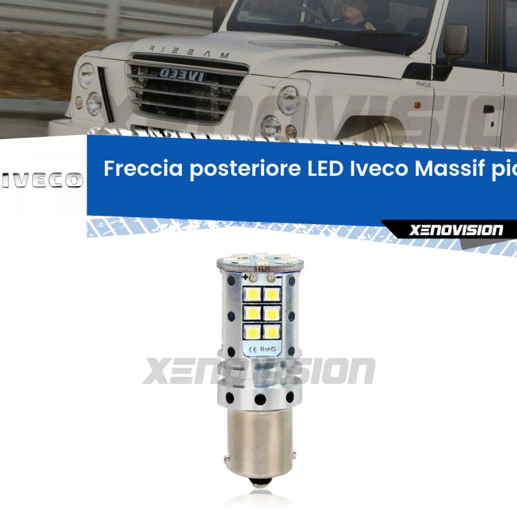 <strong>LED </strong><strong>P21W</strong><strong> p</strong><strong><strong>e</strong>r freccia posteriore Iveco Massif pickup</strong>. 8x volte più luce, No Hyperflash, dimensioni compatte. Qualità Massima.