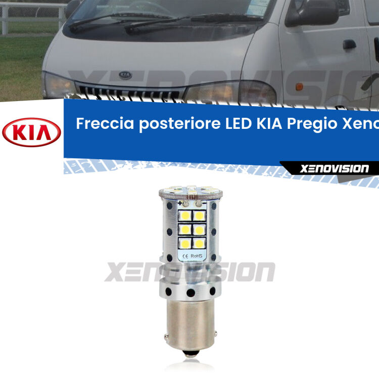 <strong>LED </strong><strong>P21W</strong><strong> p</strong><strong><strong>e</strong>r freccia posteriore KIA Pregio</strong>. 8x volte più luce, No Hyperflash, dimensioni compatte. Qualità Massima.