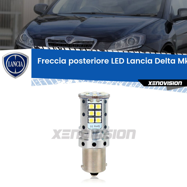 <strong>LED </strong><strong>P21W</strong><strong> p</strong><strong><strong>e</strong>r freccia posteriore Lancia Delta MkII</strong>. 8x volte più luce, No Hyperflash, dimensioni compatte. Qualità Massima.