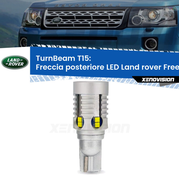 <strong>LED freccia posteriore Land rover Freelander 2 </strong>L359. Una lampada LED T15 per Frecce, ottima resa in ogni direzione, Qualità Massima.