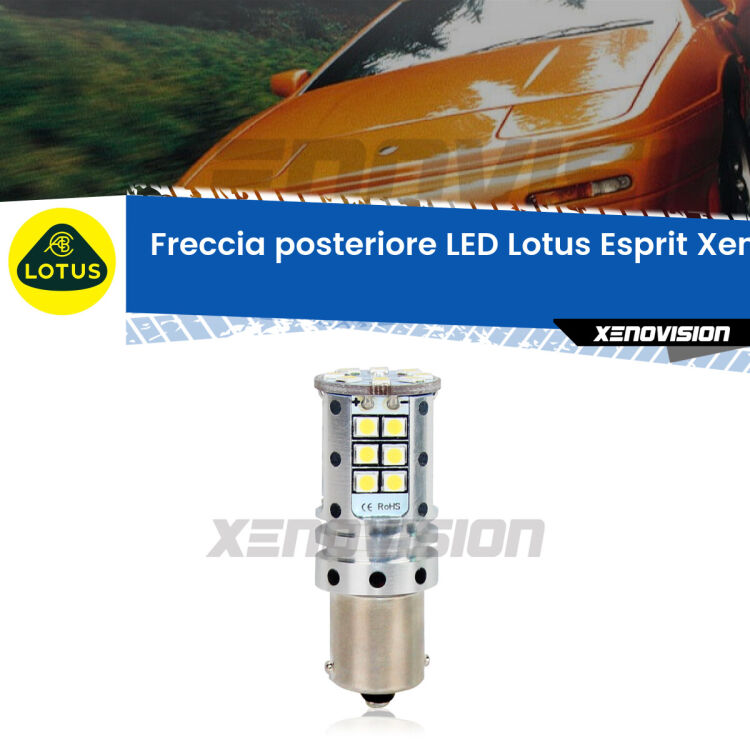 <strong>LED </strong><strong>P21W</strong><strong> p</strong><strong><strong>e</strong>r freccia posteriore Lotus Esprit</strong>. 8x volte più luce, No Hyperflash, dimensioni compatte. Qualità Massima.