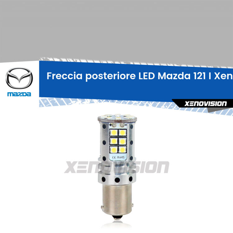 <strong>LED </strong><strong>P21W</strong><strong> p</strong><strong><strong>e</strong>r freccia posteriore Mazda 121 I</strong>. 8x volte più luce, No Hyperflash, dimensioni compatte. Qualità Massima.