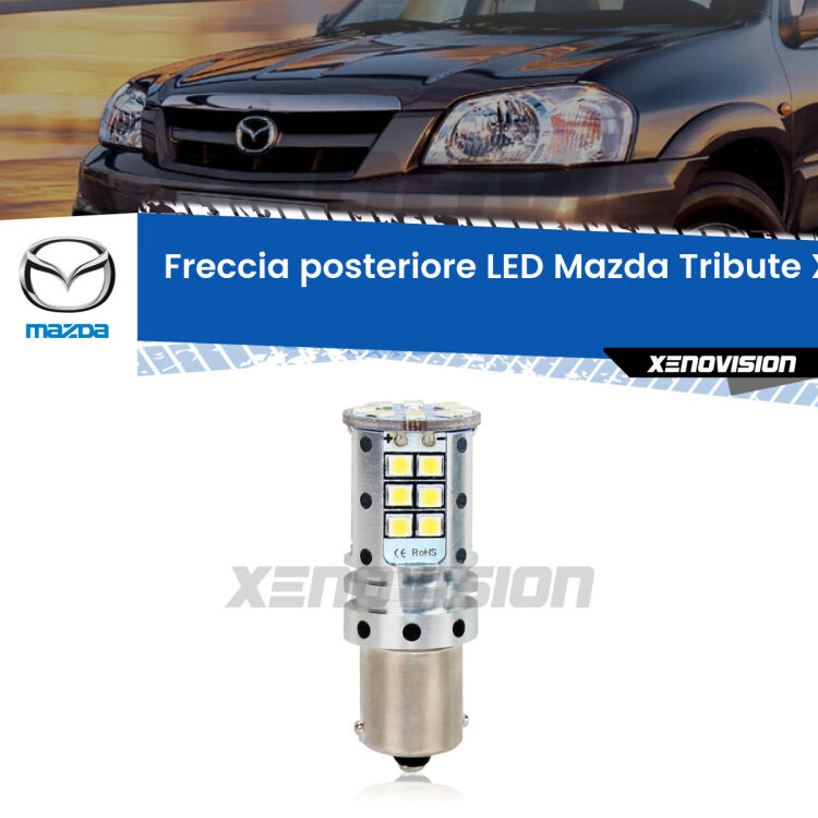 <strong>LED </strong><strong>P21W</strong><strong> p</strong><strong><strong>e</strong>r freccia posteriore Mazda Tribute</strong>. 8x volte più luce, No Hyperflash, dimensioni compatte. Qualità Massima.