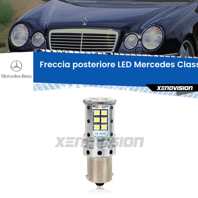 <strong>LED </strong><strong>P21W</strong><strong> p</strong><strong><strong>e</strong>r freccia posteriore Mercedes Classe-E</strong>. 8x volte più luce, No Hyperflash, dimensioni compatte. Qualità Massima.