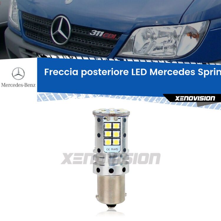 <strong>LED </strong><strong>P21W</strong><strong> p</strong><strong><strong>e</strong>r freccia posteriore Mercedes Sprinter</strong>. 8x volte più luce, No Hyperflash, dimensioni compatte. Qualità Massima.