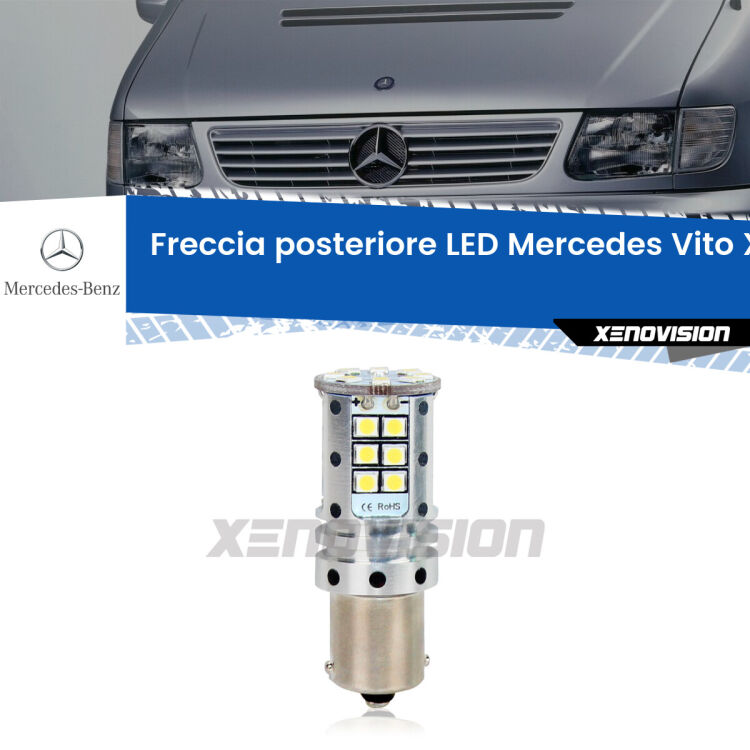 <strong>LED </strong><strong>P21W</strong><strong> p</strong><strong><strong>e</strong>r freccia posteriore Mercedes Vito</strong>. 8x volte più luce, No Hyperflash, dimensioni compatte. Qualità Massima.