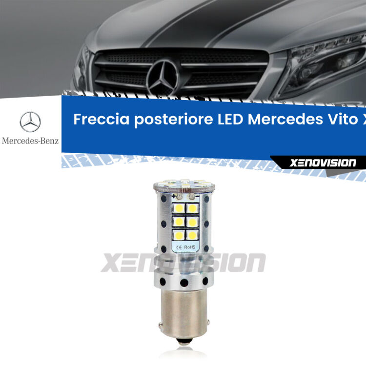 <strong>LED </strong><strong>P21W</strong><strong> p</strong><strong><strong>e</strong>r freccia posteriore Mercedes Vito</strong>. 8x volte più luce, No Hyperflash, dimensioni compatte. Qualità Massima.