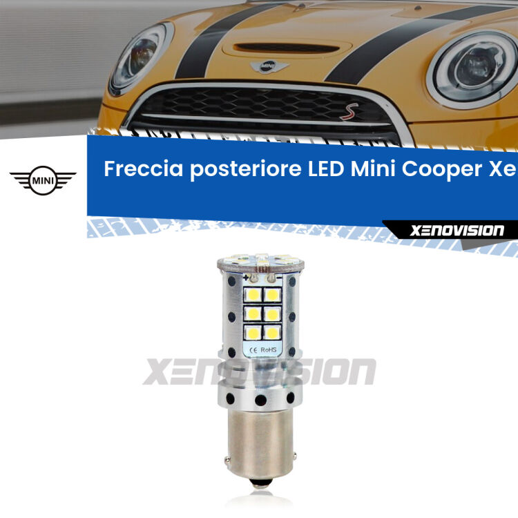 <strong>LED </strong><strong>P21W</strong><strong> p</strong><strong><strong>e</strong>r freccia posteriore Mini Cooper</strong>. 8x volte più luce, No Hyperflash, dimensioni compatte. Qualità Massima.