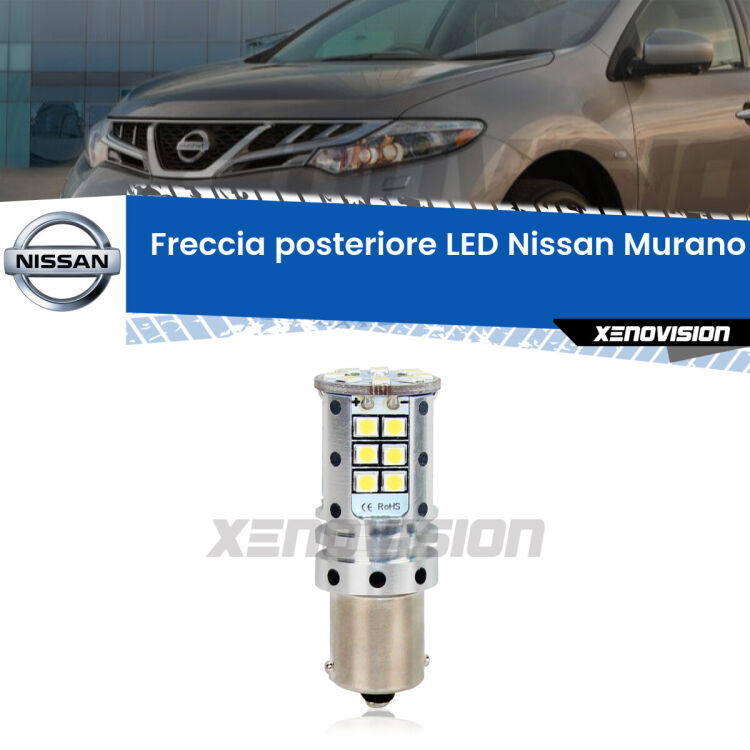 <strong>LED </strong><strong>P21W</strong><strong> p</strong><strong><strong>e</strong>r freccia posteriore Nissan Murano I</strong>. 8x volte più luce, No Hyperflash, dimensioni compatte. Qualità Massima.