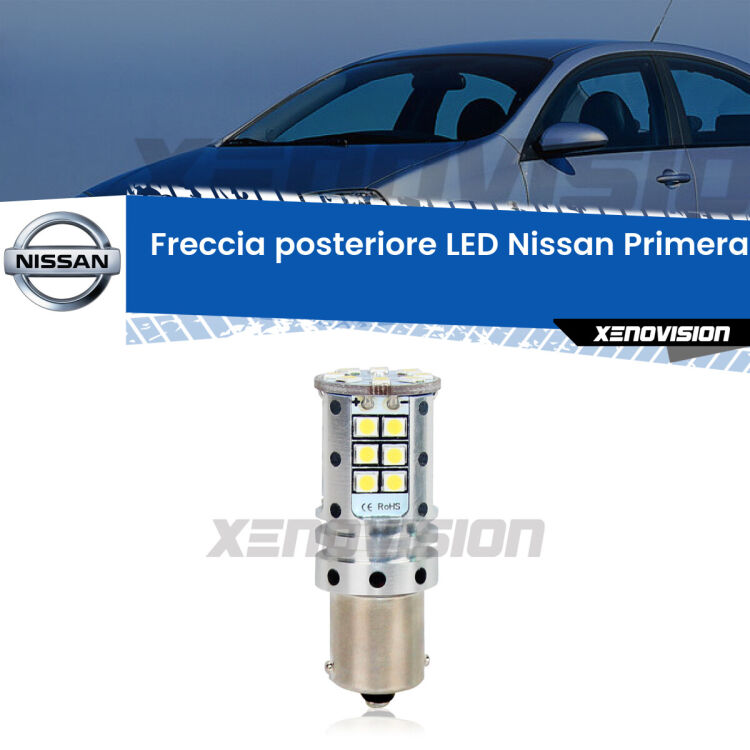 <strong>LED </strong><strong>P21W</strong><strong> p</strong><strong><strong>e</strong>r freccia posteriore Nissan Primera</strong>. 8x volte più luce, No Hyperflash, dimensioni compatte. Qualità Massima.