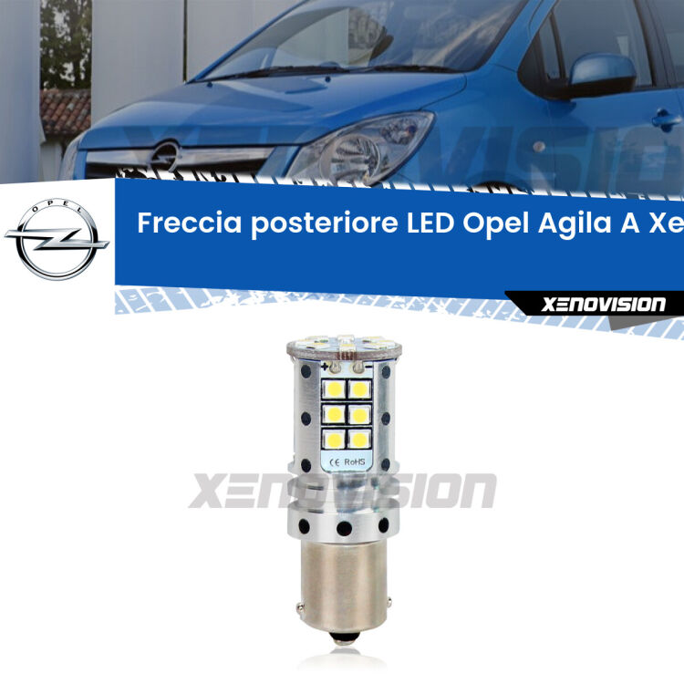 <strong>LED </strong><strong>P21W</strong><strong> p</strong><strong><strong>e</strong>r freccia posteriore Opel Agila A</strong>. 8x volte più luce, No Hyperflash, dimensioni compatte. Qualità Massima.