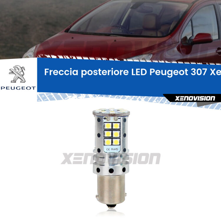 <strong>LED </strong><strong>P21W</strong><strong> p</strong><strong><strong>e</strong>r freccia posteriore Peugeot 307</strong>. 8x volte più luce, No Hyperflash, dimensioni compatte. Qualità Massima.