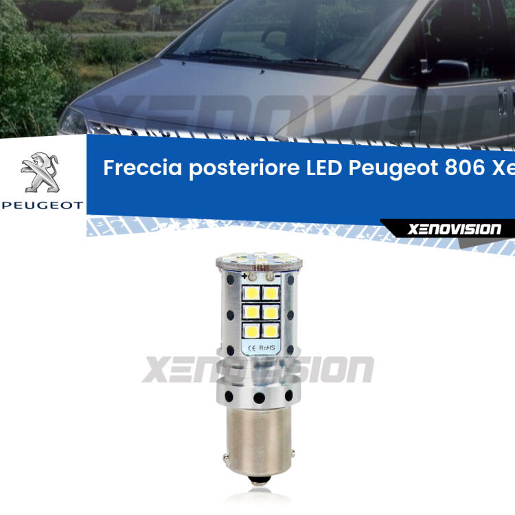 <strong>LED </strong><strong>P21W</strong><strong> p</strong><strong><strong>e</strong>r freccia posteriore Peugeot 806</strong>. 8x volte più luce, No Hyperflash, dimensioni compatte. Qualità Massima.