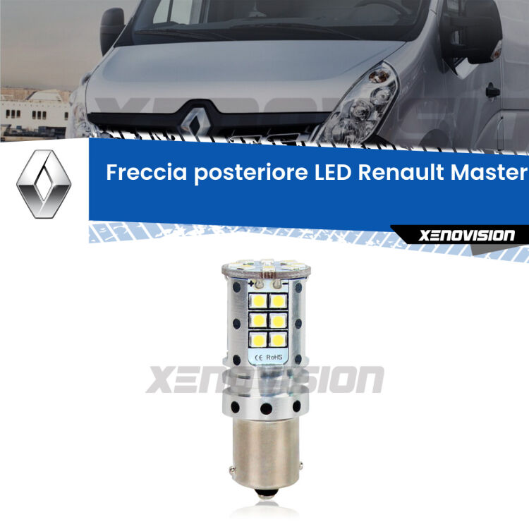 <strong>LED </strong><strong>P21W</strong><strong> p</strong><strong><strong>e</strong>r freccia posteriore Renault Master II</strong>. 8x volte più luce, No Hyperflash, dimensioni compatte. Qualità Massima.