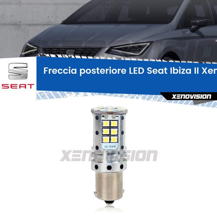 <strong>LED </strong><strong>P21W</strong><strong> p</strong><strong><strong>e</strong>r freccia posteriore Seat Ibiza II</strong>. 8x volte più luce, No Hyperflash, dimensioni compatte. Qualità Massima.