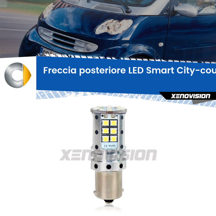 <strong>LED </strong><strong>P21W</strong><strong> p</strong><strong><strong>e</strong>r freccia posteriore Smart City-coupe</strong>. 8x volte più luce, No Hyperflash, dimensioni compatte. Qualità Massima.