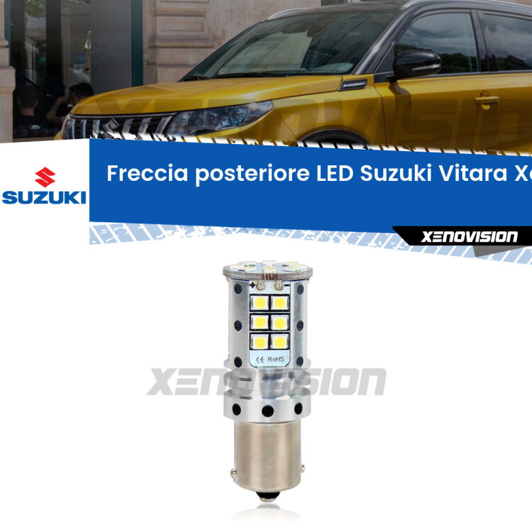 <strong>LED </strong><strong>P21W</strong><strong> p</strong><strong><strong>e</strong>r freccia posteriore Suzuki Vitara</strong>. 8x volte più luce, No Hyperflash, dimensioni compatte. Qualità Massima.