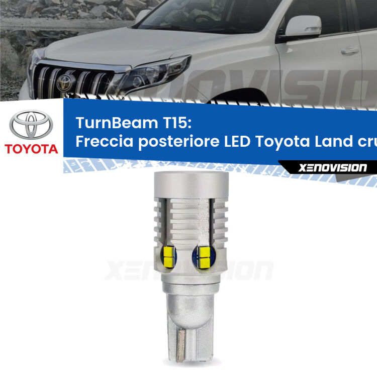 <strong>LED freccia posteriore Toyota Land cruiser </strong>J200. Una lampada LED T15 per Frecce, ottima resa in ogni direzione, Qualità Massima.