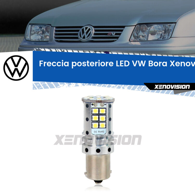 <strong>LED </strong><strong>P21W</strong><strong> p</strong><strong><strong>e</strong>r freccia posteriore VW Bora</strong>. 8x volte più luce, No Hyperflash, dimensioni compatte. Qualità Massima.