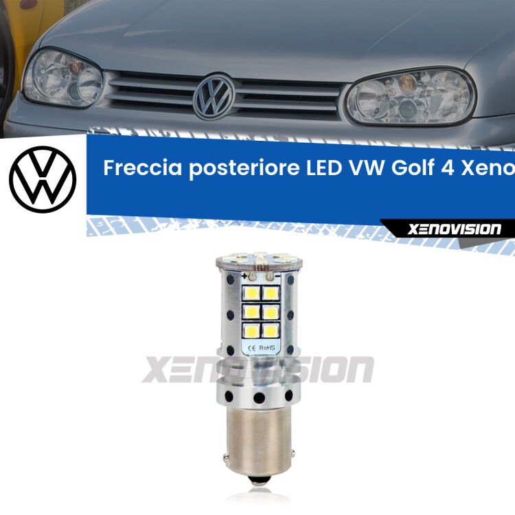 <strong>LED </strong><strong>P21W</strong><strong> p</strong><strong><strong>e</strong>r freccia posteriore VW Golf 4</strong>. 8x volte più luce, No Hyperflash, dimensioni compatte. Qualità Massima.