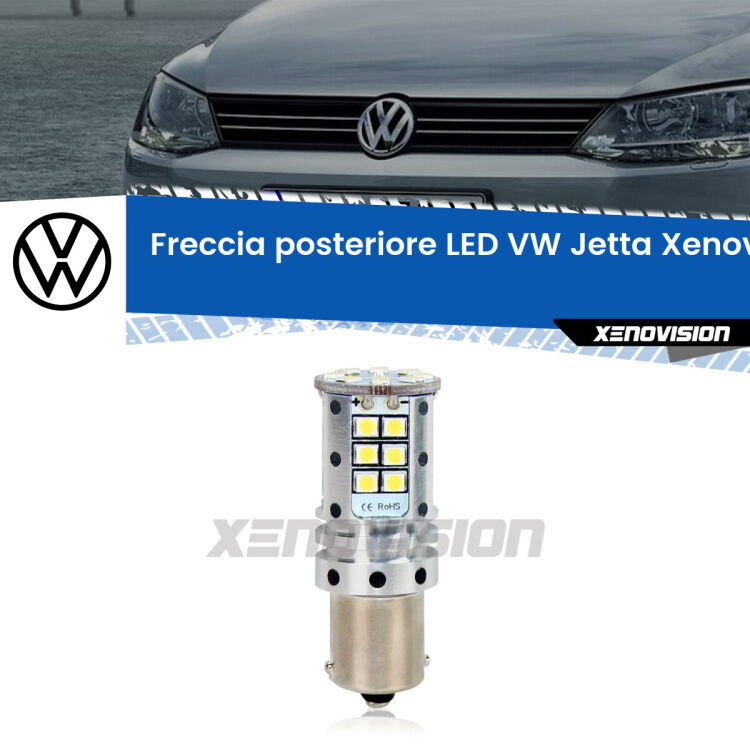 <strong>LED </strong><strong>P21W</strong><strong> p</strong><strong><strong>e</strong>r freccia posteriore VW Jetta</strong>. 8x volte più luce, No Hyperflash, dimensioni compatte. Qualità Massima.