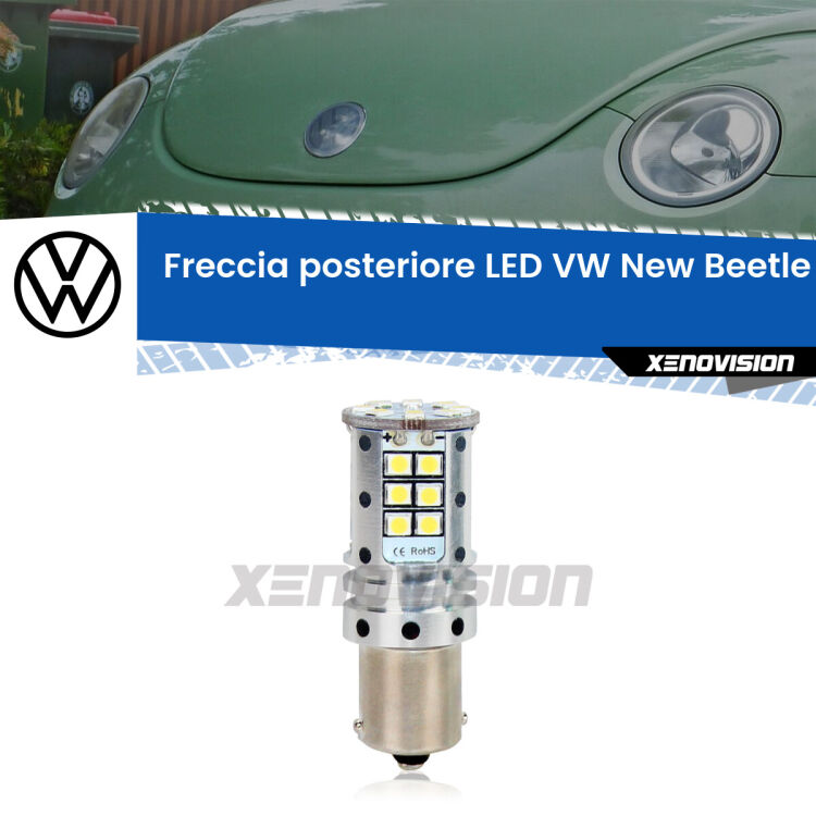 <strong>LED </strong><strong>P21W</strong><strong> p</strong><strong><strong>e</strong>r freccia posteriore VW New Beetle</strong>. 8x volte più luce, No Hyperflash, dimensioni compatte. Qualità Massima.