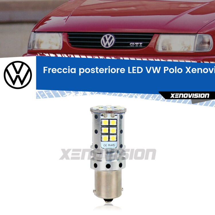 <strong>LED </strong><strong>P21W</strong><strong> p</strong><strong><strong>e</strong>r freccia posteriore VW Polo</strong>. 8x volte più luce, No Hyperflash, dimensioni compatte. Qualità Massima.