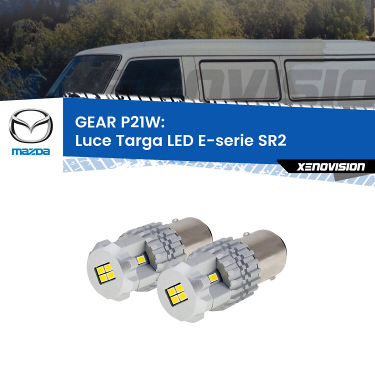 <strong>LED </strong><strong>Luce Targa Mazda E-serie (SR2) 1985 - 2003</strong> . Due lampade LED P21W effetto Stealth, ottima resa in ogni direzione, Qualità Massima.