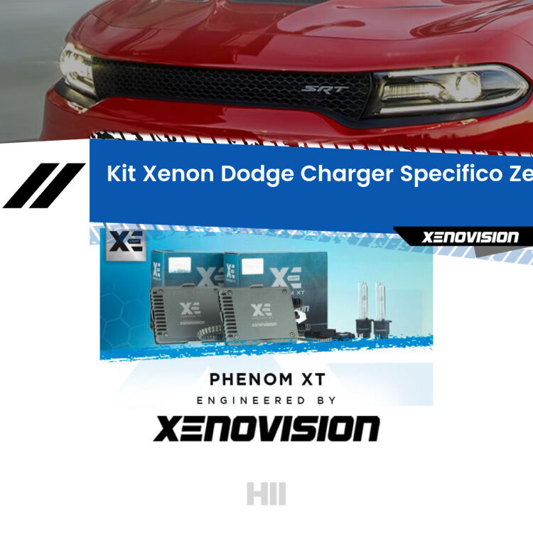 <strong>Kit Xenon </strong><strong>H11 </strong><strong>Professionale</strong> per Dodge Charger VII (prima serie). Taglio di luce perfetto, zero spie e riverberi. Leggendaria elettronica Canbus Xenovision. Qualità Massima Garantita.