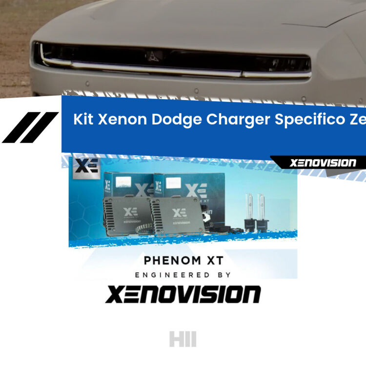 <strong>Kit Xenon </strong><strong>H11 </strong><strong>Professionale</strong> per Dodge Charger VIII (2024 in poi). Taglio di luce perfetto, zero spie e riverberi. Leggendaria elettronica Canbus Xenovision. Qualità Massima Garantita.