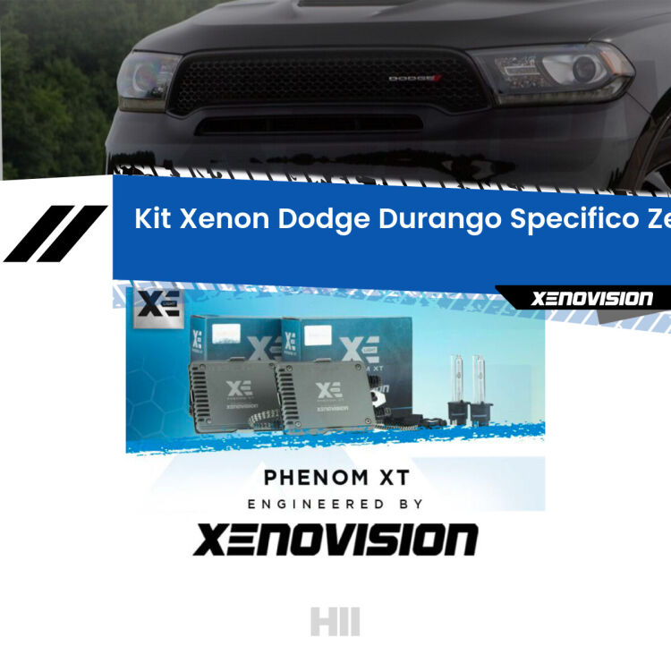 <strong>Kit Xenon </strong><strong>H11 </strong><strong>Professionale</strong> per Dodge Durango  (lenticolari). Taglio di luce perfetto, zero spie e riverberi. Leggendaria elettronica Canbus Xenovision. Qualità Massima Garantita.