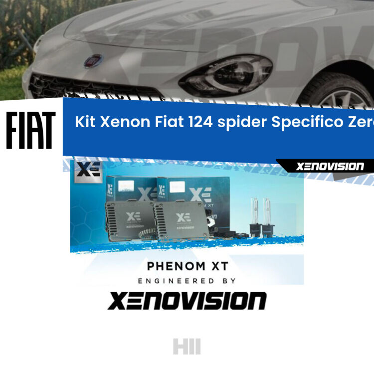 <strong>Kit Xenon </strong><strong>H11 </strong><strong>Professionale</strong> per Fiat 124 spider  (2016 in poi). Taglio di luce perfetto, zero spie e riverberi. Leggendaria elettronica Canbus Xenovision. Qualità Massima Garantita.