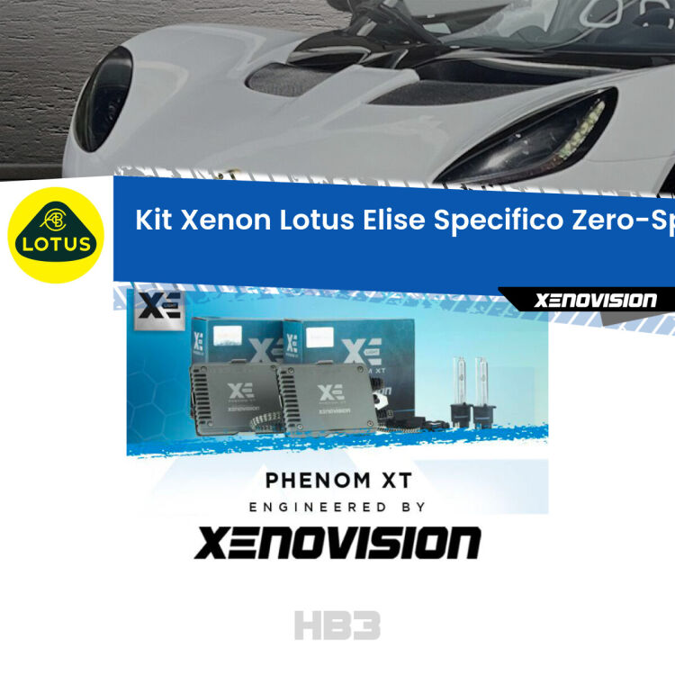 <strong>Kit Xenon&nbsp;</strong><strong>HB3&nbsp;</strong><strong>Professionale</strong>&nbsp;per Lotus Elise. Taglio di luce perfetto, zero spie e riverberi. Leggendaria elettronica Canbus Xenovision. Qualit&agrave; Massima Garantita.