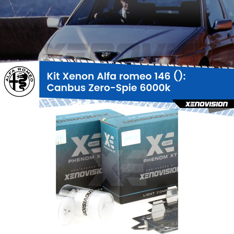 <strong>Kit Xenon&nbsp;</strong><strong>H1&nbsp;</strong><strong>Professionale</strong> per fari anabbaglianti Alfa romeo 146  ((1994 - 2001)). Taglio di luce perfetto, zero riverberi. Canbus zero spie. Qualit&agrave; Massima Garantita.