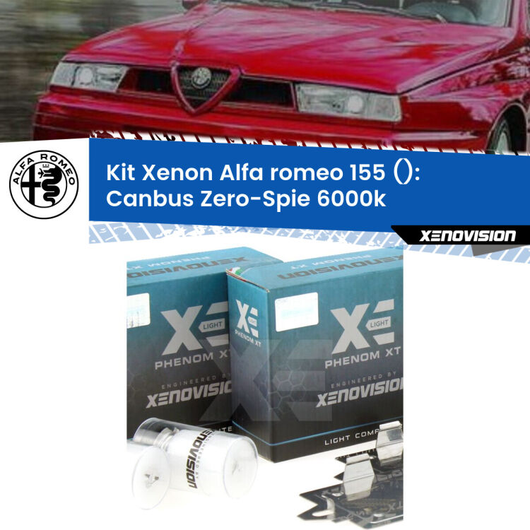 <strong>Kit Xenon&nbsp;</strong><strong>H1&nbsp;</strong><strong>Professionale</strong> per fari anabbaglianti Alfa romeo 155  ((1992 - 1997)). Taglio di luce perfetto, zero riverberi. Canbus zero spie. Qualit&agrave; Massima Garantita.