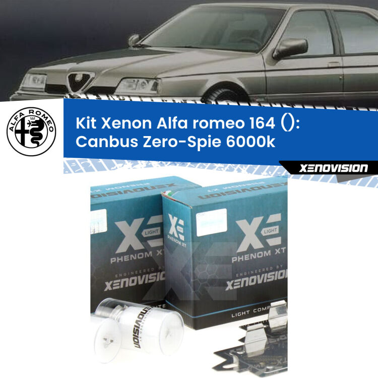 <strong>Kit Xenon&nbsp;</strong><strong>H1&nbsp;</strong><strong>Professionale</strong> per fari anabbaglianti Alfa romeo 164  ((1992 - 1998)). Taglio di luce perfetto, zero riverberi. Canbus zero spie. Qualit&agrave; Massima Garantita.