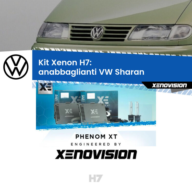 <strong>Kit Xenon H7 Professionale per VW Sharan </strong>  (a parabola doppia). Taglio di luce perfetto, zero spie e riverberi. Leggendaria elettronica Canbus Xenovision. Qualità Massima Garantita.