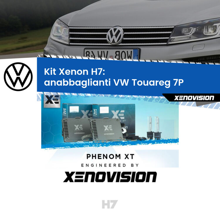 <strong>Kit Xenon H7 Professionale per VW Touareg </strong> 7P (2010 - 2014). Taglio di luce perfetto, zero spie e riverberi. Leggendaria elettronica Canbus Xenovision. Qualità Massima Garantita.