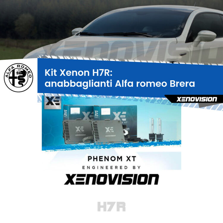 <strong>Kit Xenon </strong><strong>H7R</strong><strong> </strong><strong>Professionale</strong> Alfa romeo Brera</strong>  (2006 - 2010). Taglio di luce perfetto, zero spie e riverberi. Leggendaria elettronica Canbus Xenovision. Qualità Massima Garantita.