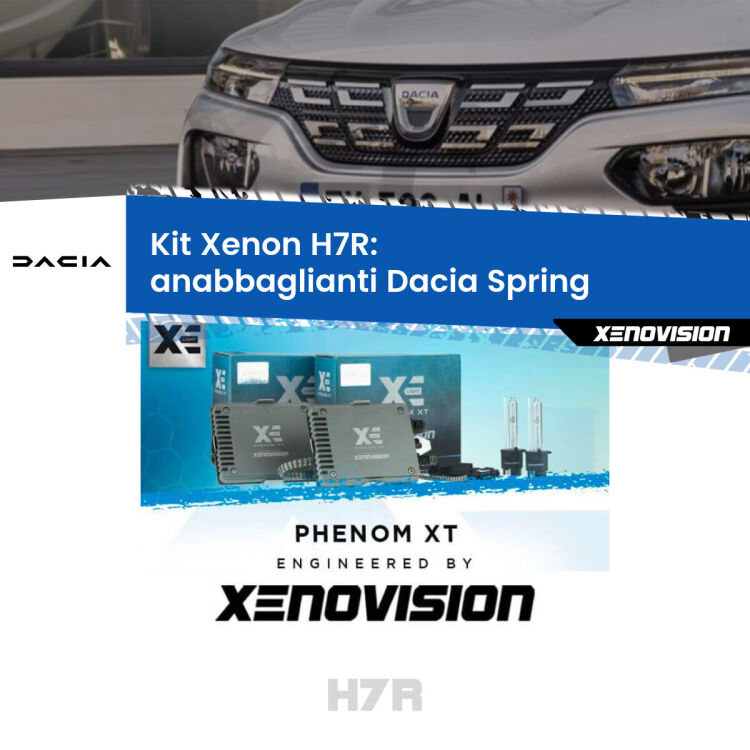 <strong>Kit Xenon </strong><strong>H7R</strong><strong> </strong><strong>Professionale</strong> Dacia Spring</strong>  (2021 in poi). Taglio di luce perfetto, zero spie e riverberi. Leggendaria elettronica Canbus Xenovision. Qualità Massima Garantita.