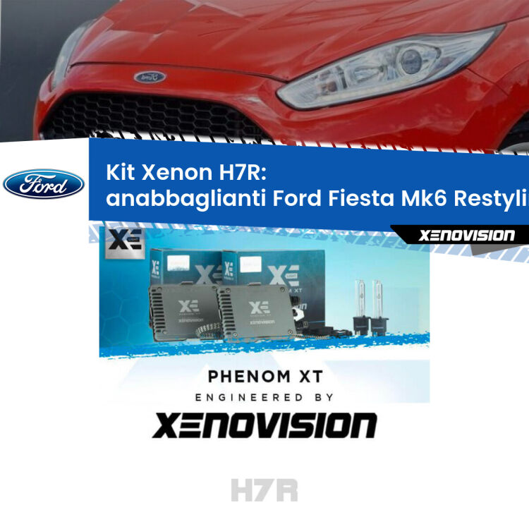 <strong>Kit Xenon </strong><strong>H7R</strong><strong> </strong><strong>Professionale</strong> Ford Fiesta</strong> Mk6.5 (fari a parabola). Taglio di luce perfetto, zero spie e riverberi. Leggendaria elettronica Canbus Xenovision. Qualità Massima Garantita.