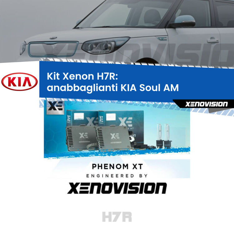 <strong>Kit Xenon </strong><strong>H7R</strong><strong> </strong><strong>Professionale</strong> KIA Soul</strong> AM (2012 - 2014). Taglio di luce perfetto, zero spie e riverberi. Leggendaria elettronica Canbus Xenovision. Qualità Massima Garantita.