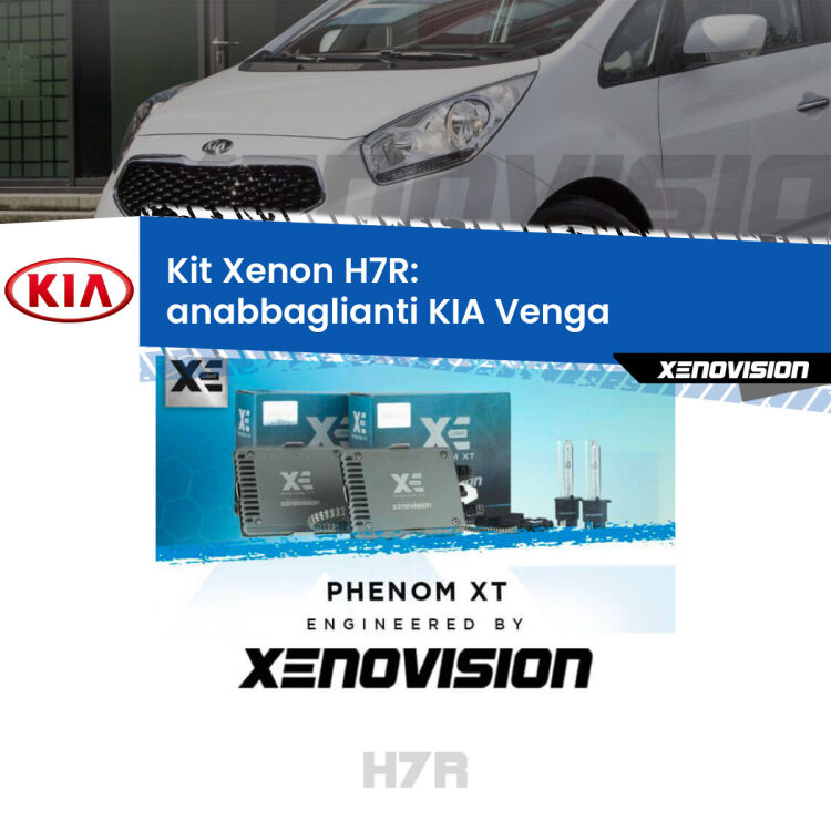 <strong>Kit Xenon </strong><strong>H7R</strong><strong> </strong><strong>Professionale</strong> KIA Venga</strong>  (2010 - 2019). Taglio di luce perfetto, zero spie e riverberi. Leggendaria elettronica Canbus Xenovision. Qualità Massima Garantita.